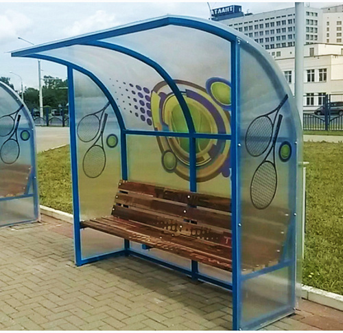 Скамейка с крышей "Спорт"